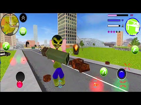 Green Monster Stickman Rope Hero #2