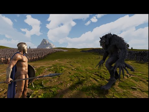 10,000 Spartans Vs 1000 Werewolves  | SUBSCRIBE ⚒️ ULTIMATE EPIC BATTLE SIMULATOR 2 | UEBS 2