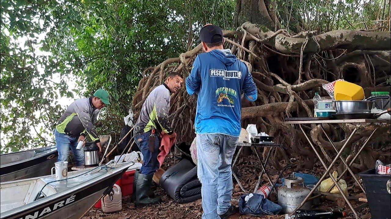 ACAMPAMENTO NO MEIO DA MATA E PESCARIA COM MUITO PEIXE , PIAPARA , PIAU 3 PINTAS E TRAÍRA./PESCARIA.