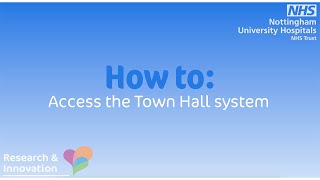 How to: Access the Town Hall System