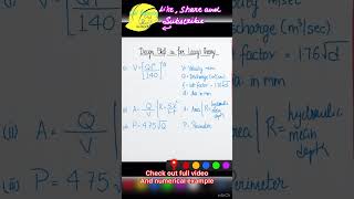 Steps of Lacey’s Design of Regime Channels #shorts