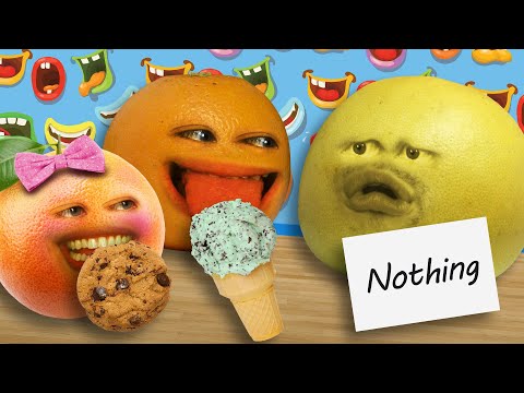 迷惑なオレンジ - 噛むか、舐めるか、何もしないかチャレンジ! (Annoying Orange - Bite, Lick, or Nothing Challenge!)