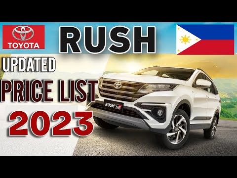 TOYOTA RUSH 2023 UPDATED PRICE LIST & SPECS PHILIPPINES