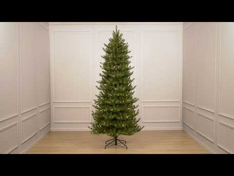 10ft Pre Lit Slim Fraser Fir Artificial Christmas Tree Clear Lights Michaels