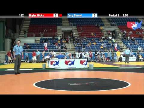 Fargo 2012 182 Round 2: Skyler Hicks (North Carolina) vs. Cory Daniel (Maryland)