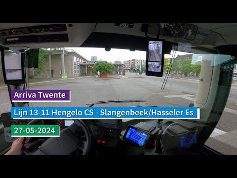 Arriva Twente - Lijn 13/11 Hengelo CS - Slangenbeek/Hasseler Es | Dutch Bus driver POV