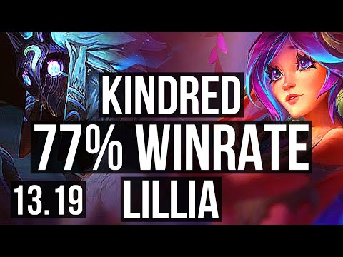 KINDRED vs LILLIA (JNG) | 77% winrate, 12/2/12 | NA Grandmaster | 13.19