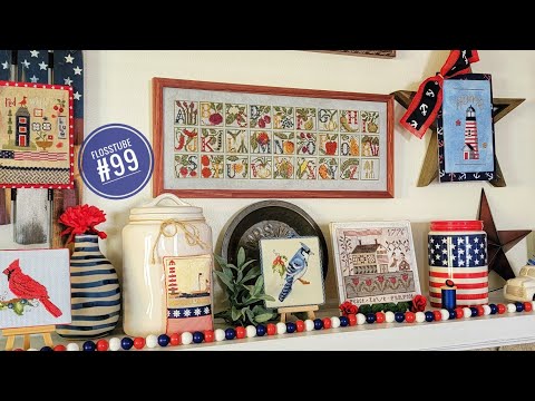 Flosstube #99 Finishes and new projects! #cindysornamentexchange