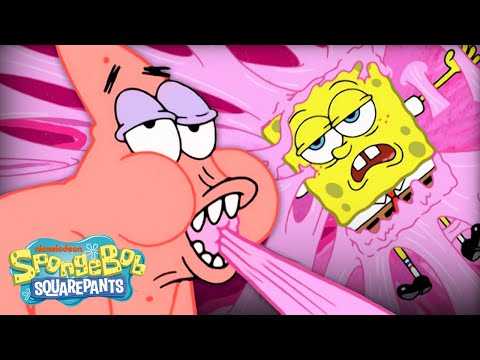 SpongeBob Gets Everyone In A Sticky Situation! ? | Full Scene 'The Gift of Gum' | SpongeBob