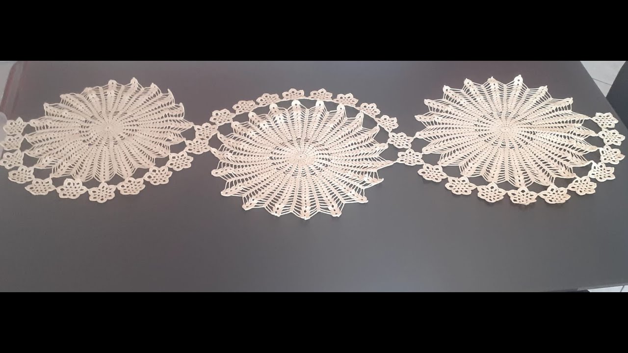 Tutorial Tris centrini uncinetto camera da letto