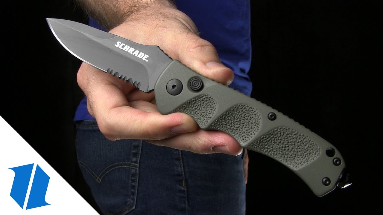 Schrade Extreme Survival Drop Point Automatic (3.25" Urban Camo) SC60C