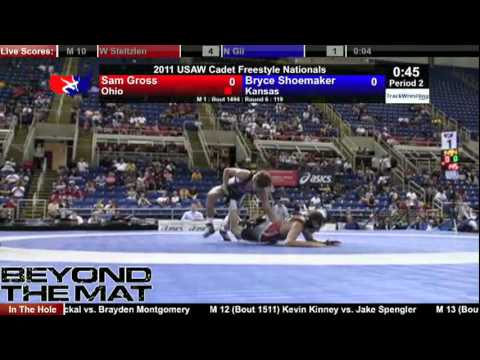 Cadet Freestyle 119 - Sam Gross (OH) vs. Bryce Shoemaker (KS)