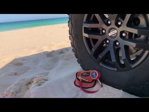 How to use a Tyre/Tire deflator. ARB Tyre/Tire deflator review. Beach/Sand Tyre/Tire Pressures.