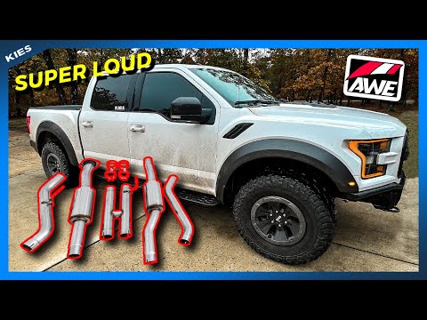 How to install an AWE EXHAUST on a GEN 2 FORD RAPTOR 3.5 Ecoboost! Sounds Insane!