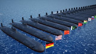 Submarine Fleet Strength by Country 2024 | Most Powerful Submarine Fleet