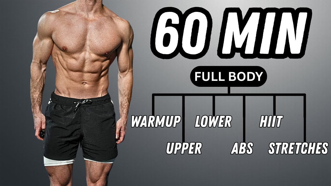60-Min Full Body No Equipment Workout by Rowan Row