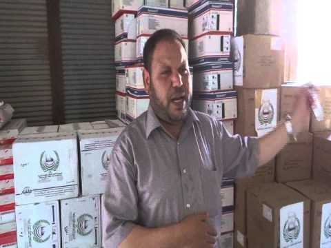 تقرير حول مدير الاغاثة عند نقل المساعدات الى مدينة حلب