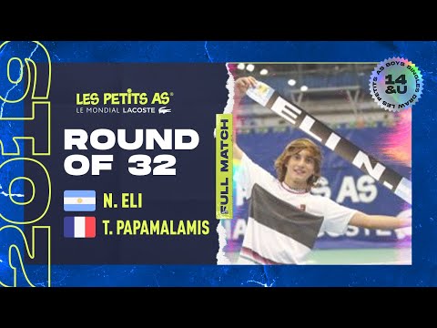 Les Petits As 2019 | Boys Round of 32 | Nicolas Eli vs. Theo Papamalamis
