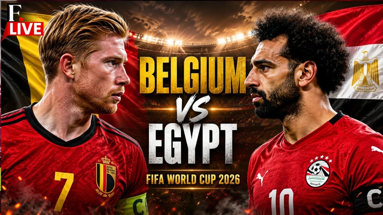 Belgium vs Egypt LIVE | De Bruyne vs Salah | FIFA World Cup 2026 | Group G