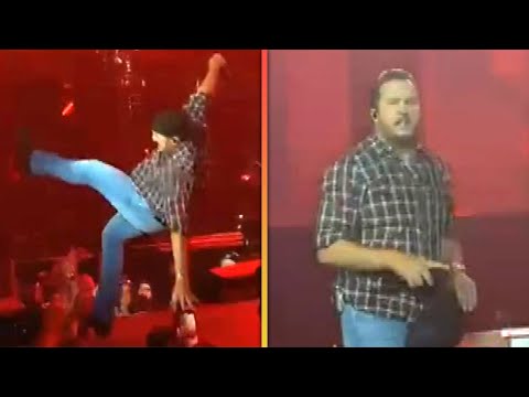 Luke Bryan Handles A Fall On Stage In The Best Way