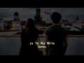 Jo Tu Na Mila Slowed Reverb Asim Azhar Zamina