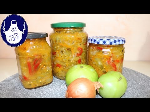 , title : 'Grüne Tomaten für Winter einkochen, Russische Rezept'