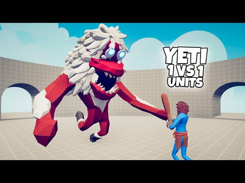 YETI 1 vs 1 EVERY FACTION | TABS Totally Accurate Battle Simulator Gameplay