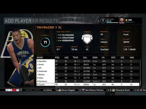 NBA 2K16 MyGM Pacers Episode 14!