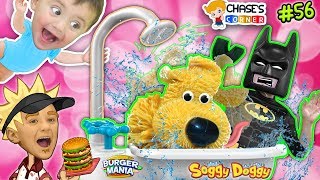 Chases Corner: SOGGY DOGGY & BURGER MANIA GAME w/ Batman (REAL LIFE PAPA'S BURGERIA) (DOH MUCH FUN)