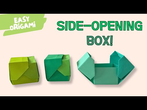 One Paper Gift Box Origami Cute Easy Folding Tutorial