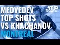 Daniil Medvedev Stunning Shots in Win vs Khachanov | Coupe Rogers 2019 Semi-Final