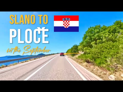 Driving in Croatia ???????? from Slano to Ploče, in September 2023.