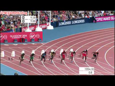 Men's 100m Semi-Final 1 | Commonwealth Games 2014 HD