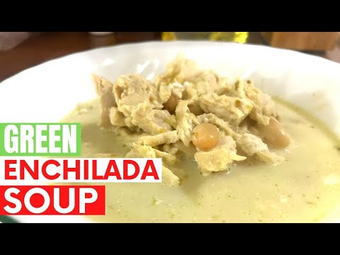 Crockpot Green Enchilada Chicken Soup | Easy and Quick | Stovetop Recipe