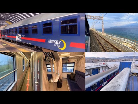Italy's Most Famous Train: Intercity Notte Siracusa - Rail Ferry - Milano in Deluxe Sleeping Car