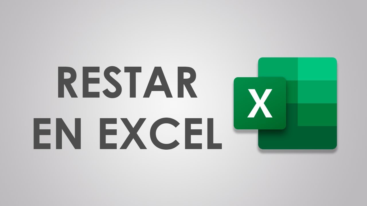 Cómo RESTAR en Excel