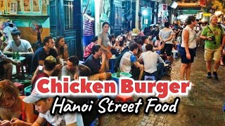 Chicken Burger | Hanoi Street Food | Vietnam | Plate And Pla…