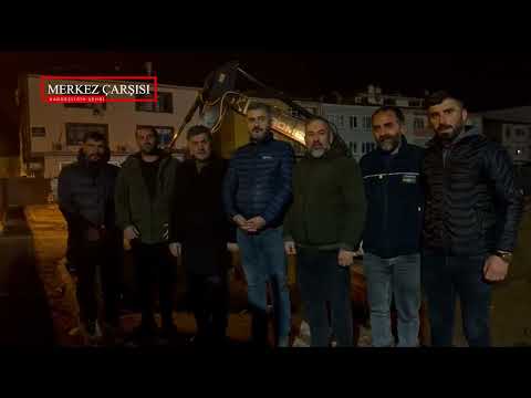 Merkez Çarşısı hafriyat alım çalışması 24.02.2026