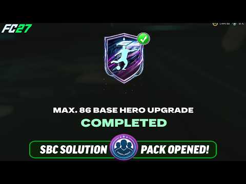Max. 86 Base Hero Upgrade SBC Pack Opened | Cheap Solution