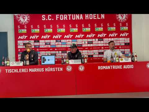 Die PK nach dem 2:2 der Fortuna gegen die U23 von Borussia Dortmund.