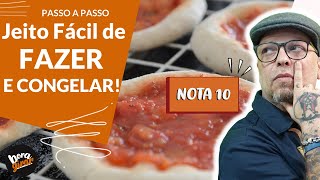 Passo a passo da Massa de Pizza Pr Assada Perfeita  Receita  Fcil - Receitas do Perrone