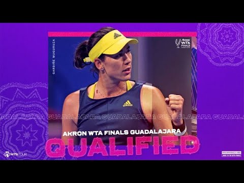 Теннис Garbiñe Muguruza secures her spot in the 2021 WTA Finals