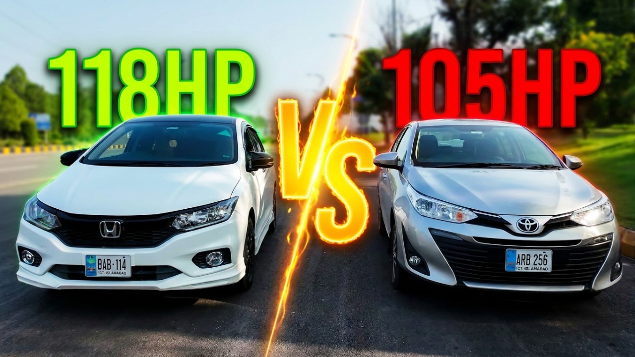 Honda City vs Toyota Yaris: The Ultimate Drag Race!