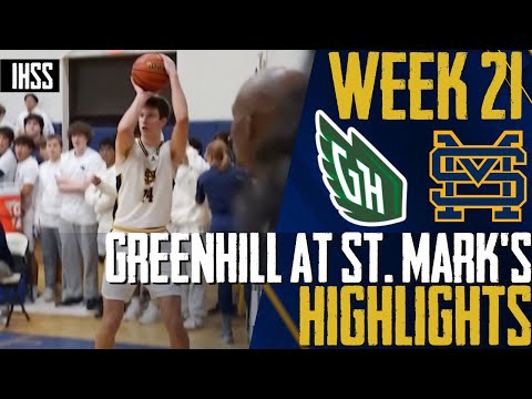 Epic Showdown: Saint Mark's vs Greenhill Highlights | High School Basketball