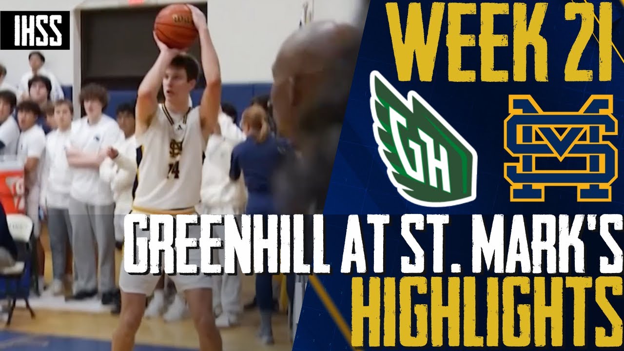 Epic Showdown: Saint Mark's vs Greenhill Highlights | High School Basketball