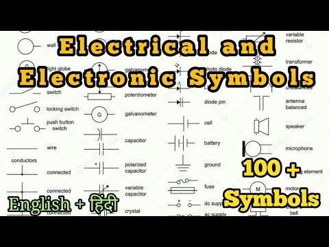 100+ Electrical & Electronic Circuit Symbols in Hindi and English / Electrical Technician Video