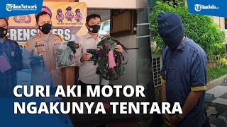 Pria Asal Klaten Ketahuan Curi Aki Motor Petani di Sukoharjo, Ngakunya Tentara Ternyata Gadungan