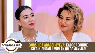Xurshida Arabshoyeva: Kadrda xunuk ko‘rinishdan umuman qo‘rqmayman | O'ZIMIZNING GAP