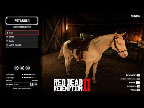 1º VÍDEO DO ANO - Personalizando o CAVALO DOURADO, comprando o RIFLE CARCANO - Red Dead Redemption 2