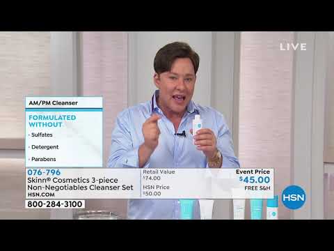 Skinn Cosmetics – 3-teiliges NonNegotiables-Gesichtsreinigungsset